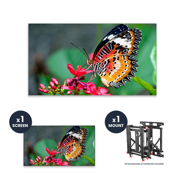 NEC UN492S + DS-VW775-QR 1x1 Kit | 49" Ultra-Narrow Bezel Professional-Grade Display with Peerless Full Service Mount