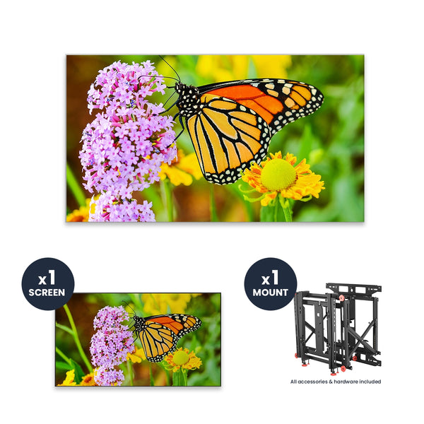 NEC UN552S + Chief LVS1U 1x1 Kit | 55" Ultra-Narrow Bezel Professional-Grade Display with Chief Full Service Mount