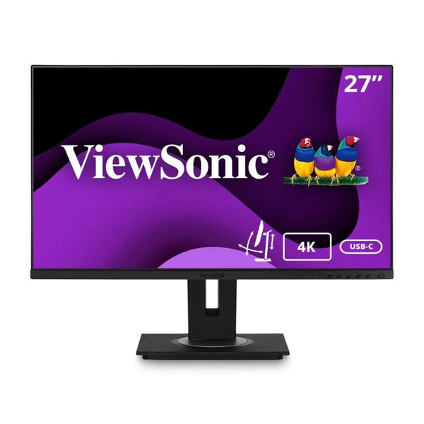ViewSonic VG2756-4K 27’’ 4K Ultra HD Docking Monitor with USB-C and Built-In Ethernet