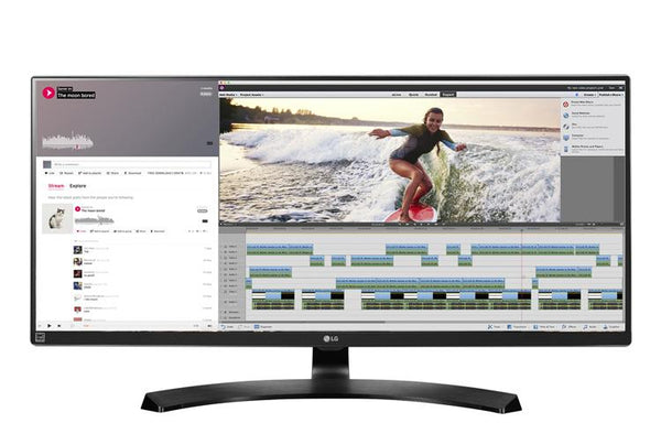 34'' TAA IPS WQHD UltraWide Monitor (3440x1440) with 2x Thunderbolt™ 3, USB 3.0 Quick Charge, FreeSync™, Flicker Safe, On-Screen Control, MAXXAUDIO, Game Mode & Wall Mountable