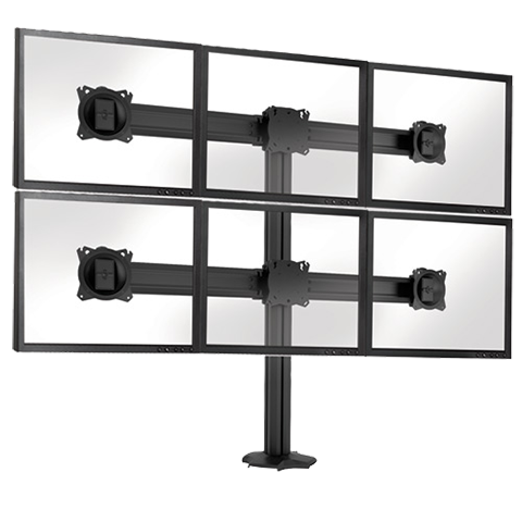 Chief K3 Series 3x2 Grommet Mounted Desktop Mount