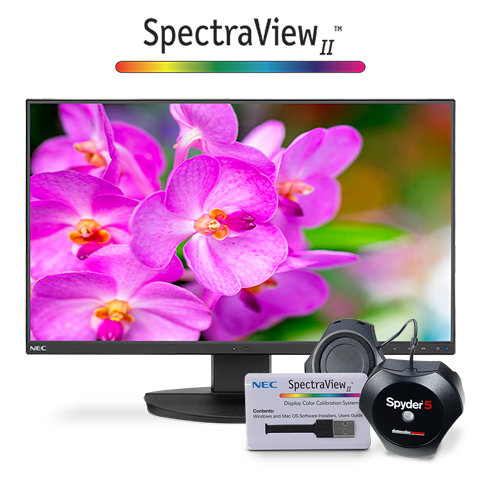 24” Full HD Business-Class Widescreen Desktop Monitor w/ Ultra-Narrow Bezel with SpectraView Color Calibration Solution
