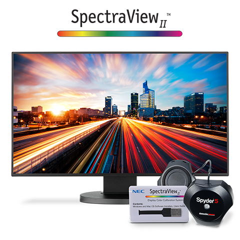 24” Widescreen Full HD IPS Desktop Monitor with SpectraViewII Color Calibration
