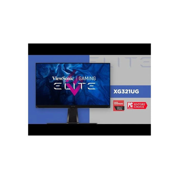 ViewSonic XG321UG, 32 Inch, 4K, 144 Hz, Mini LED, HDR1400, Gaming Monitor, NVIDIA G-Sync, NVIDIA Reflex, Advanced Ergonomics, RGB Lighting