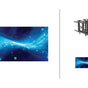 Samsung UH46N-E + DSVW775-QR 3x3 KIT | UMN-E Series 46" Premium Video Wall Display with Peerless Full Service Mount