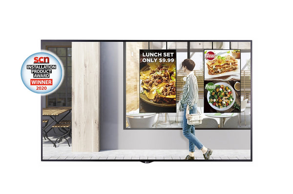 55” XS4F series High Brightness Window Facing Indoor Digital Display with auto brightness control, webOS 3.0 and Quad Core SoC