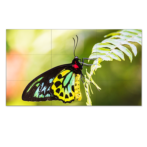 55" Ultra Narrow Bezel S-IPS 3x3 Video Wall Solution