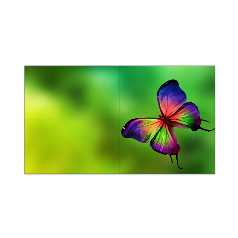 55” LED Backlit 0.88mm Ultra-Narrow Bezel 2x2 Video Wall Bundle