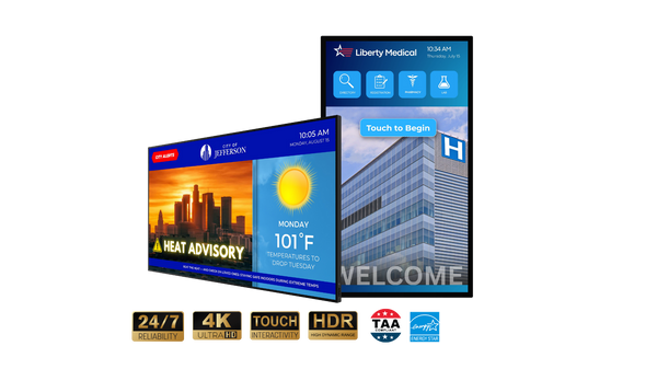 Planar UltraRes P Series 49" - 98" 4K LCD Displays Planar URP65