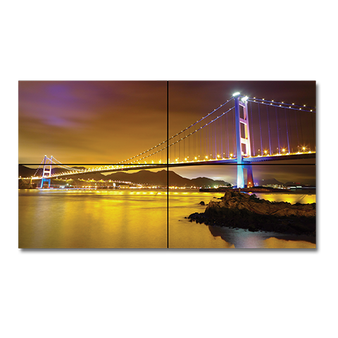 46" LED-Backlit 3.5mm Bezel 2x2 Video Wall Bundle