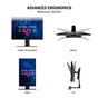 ViewSonic XG321UG, 32 Inch, 4K, 144 Hz, Mini LED, HDR1400, Gaming Monitor, NVIDIA G-Sync, NVIDIA Reflex, Advanced Ergonomics, RGB Lighting