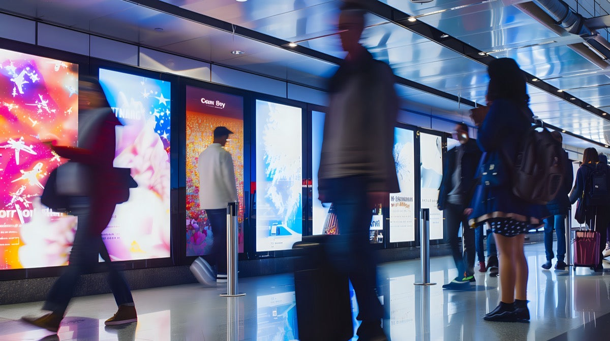 Digital signage displays in retail environment