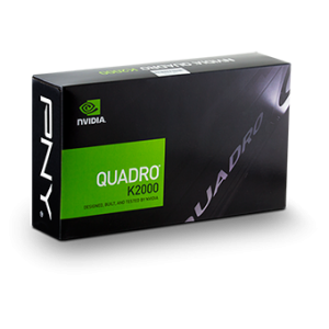 NVIDIA Quadro K2000 PCIe Video Card, 2GB RAM, 2x DisplayPort, 1x DVI (PNY P/N VCQK2000-PB)